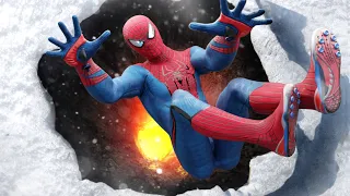 GTA 5 Winter Parkour Fails • Spiderman (No godmode)