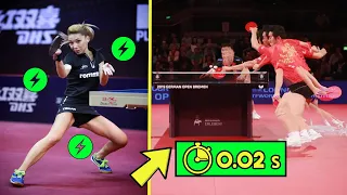 When Table Tennis Players have Superhuman Speed [HD]