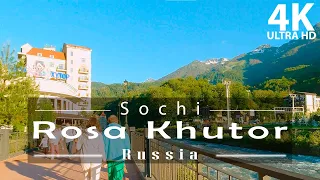 [4K] Walking tour of Sochi, Russia 2021 from Gazprom to Rosa Khutor