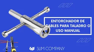 Acoplador Entorchador De Cables Alambre Pelacables Broca Para Uso Con Taladro Y Manual │ Slim Compay