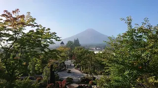 深い霧からの富士山【タイムラプス】