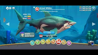 All XXL SHARKS UNLOCK - HUNGRY SHARK WORLD