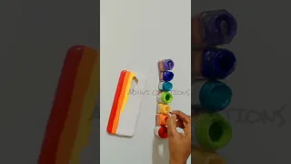Rainbow Mobile Cover Painting🌈 || Mobile Cover Painting || DIY Rainbow Phone Cover