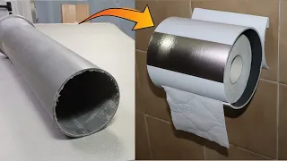 Como hacer un Dispensador de Papel WC con Tubo de PVC