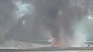 Car Burning On PA Turnpike  mm 66