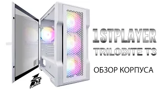 Обзор корпуса 1STPLAYER TRILOBITE T3 White T3-WH-4F1-W