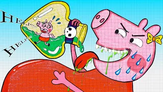 [🐾paper diy🐾] Pregnancy Process of Peppa Pig Baby | Baby Peppa Pig Care Tips !!! Paper ASMR