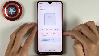 How to hide message notification content on lock screen on Xiaomi Redmi 8 Android 10