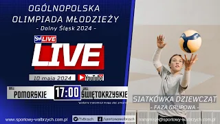 LIVE: Ogólnopolska Olimpiada Młodzieży: Pomorskie vs. Świętokrzyskie