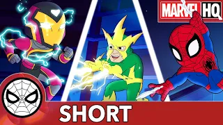 Spidey and Ironheart Short-Circuit Electro! | Marvel Super Hero Adventures - Charge Ahead  | SHORT