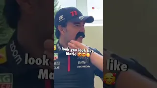 Max grooming Checo's beard 😂 | #f1 #shorts #f1shorts #maxverstappen #sergioperez