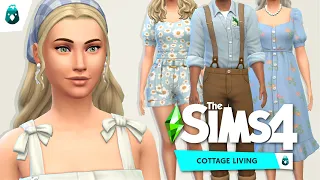 EVERY NEW CAS ITEM 👩🏻‍🌾🌾 | Sims 4 Cottage Living Create A Sim