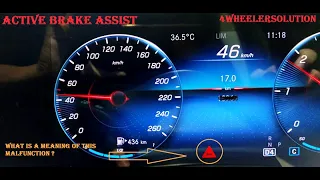 How to Active brake assist/automatic braking function activated &deactivated in model GLE & GLS(167)