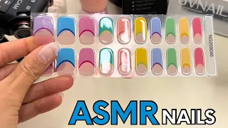 Viral Tapping ASMR with Gel Nail Stickers💅🏻