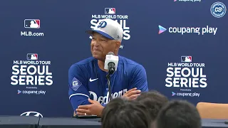 Seoul Series: Dave Roberts talks flight to South Korea, Shohei Ohtani, exhibition games & more