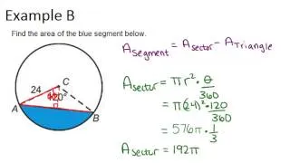 Area of Sectors and Segments: Examples (Geometry Concepts)
