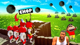 BIGGEST BATTLE OF ALL TIME🔥CHOP vs SHINCHAN vs AMAAN-T | 999,789,997 ARMY Soldiers