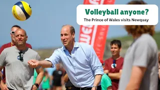 Prince William Visits Nansledan in Newquay and Fistral Beach