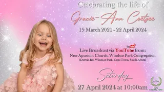 Funeral Divine Service of the late Gracie-Ann Coetzee  - Saturday 27 April 2024 at 10:00am