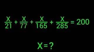 A Nice Algebra Problem | Math Olympiad  | How to  solve for X in this problem ?