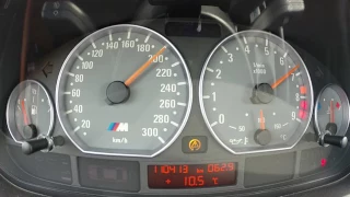 BMW E46 M3 4.10 diff 0-240 km/h acceleration