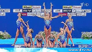 Российская сборная по синхронному плаванию продолжает триумфальное выступление на ЧМ.