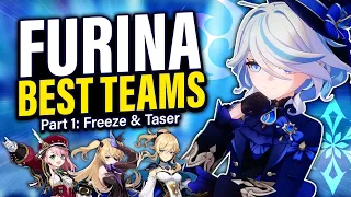 FURINA Teams Guide Pt. 1: FREEZE & TASER (Best Healers, Rotations, and more!) Genshin Impact 4.2