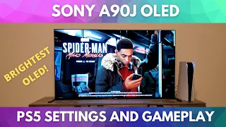 PS5 4K 120HZ Settings on Sony A90J OLED TV and Gameplay