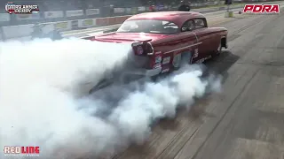 Nitrous  Explosion 55 Chevy