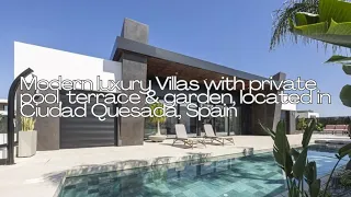 Modern luxury Villa with private pool, terrace, garden & optional basement, in Ciudad Quesada, Spain