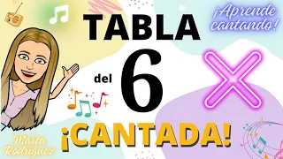 TABLA DEL 6 ✖️ CANCIÓN 🎶 SÚBEME LA RADIO (ENRIQUE IGLESIAS) | MULTIPLICAR CANTANDO