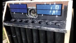 Солнечный воздушный коллектор из алюминиевых банок / Aluminum cans solar air heater