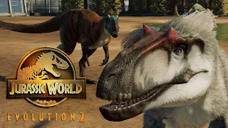 2 Yutyrannus vs T-Rex - Jurassic World Evolution 2 (4K 60FPS)