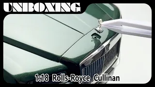 Rolls Royce Cullinan  / 1:18 diecast car model / 4k video by Auto Model Romance (AMR) / UNBOXING
