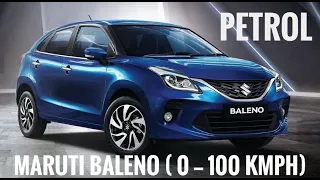 Maruti baleno acceleration [ 0 -- 100 kmph ]