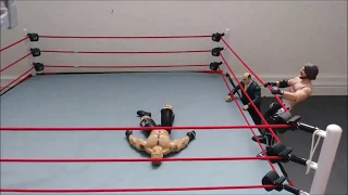 AJ Styles nails Brock Lesnar with a 450 Splash (Stop Motion)