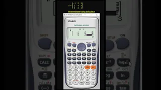 How to find determinant of 3x3 Matrix Using calculator _#engineersacademy #calculatortricks