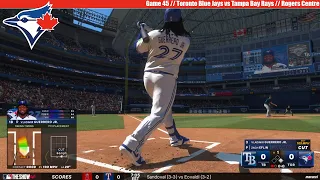 MLB THE SHOW 24 | Toronto Blue Jays vs Tampa Bay Rays | Game 45