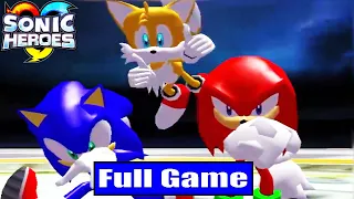 SONIC HEROES Full Game Walkthrough - No Commentary Team Sonic (SONIC HEROES Full Gameplay)