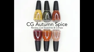 China Glaze Autumn Spice Fall 2021 Collection: Review, Live Swatches & Comparisons