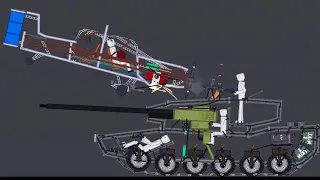 Tank vs kamikaze airplane | People Playground