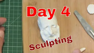 Sculpting "Son" and the head for my Francisco De Goya representation of Saturn Devouring his Son