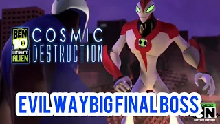 Ben 10 Ultimate Alien Cosmic Destruction Wii - Evil WayBig Final Boss!!!!With Commentary