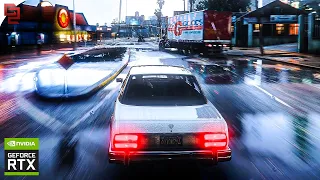 GTA V: 8k  'Rain Enhancement Script' on RTX 3090 - Next-Gen Ray-Tracing 2021 Graphics MOD