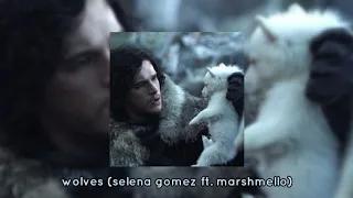 selena gomez ft. marshmello - wolves (sped up + lyrics)