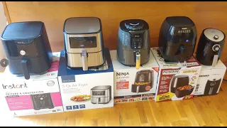 Comparing 5 Air Fryer Sizes | 6 qt, 5 qt, 4 qt, 3 qt, 2 quart