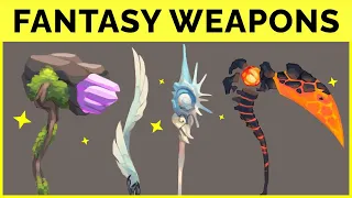 🔴 How to Draw FANTASY WEAPONS!