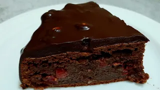 CHOCOLATE CHERRY Cake Melts In Your Mouth! Simple & Delicious