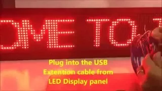 How to program LED Running message board using powerled with TFS5U controller | LED Display Malaysia