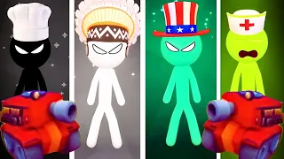 Stickman Party Minigames | All Game Tank Battle Part 6 | Funny Stickman Gameplay Walkthrough